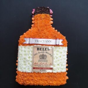 Bells Whiskey Bottle Funeral Tribute