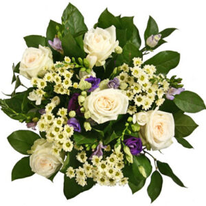 A Beautiful Bundle of White Roses Anastasia Florists