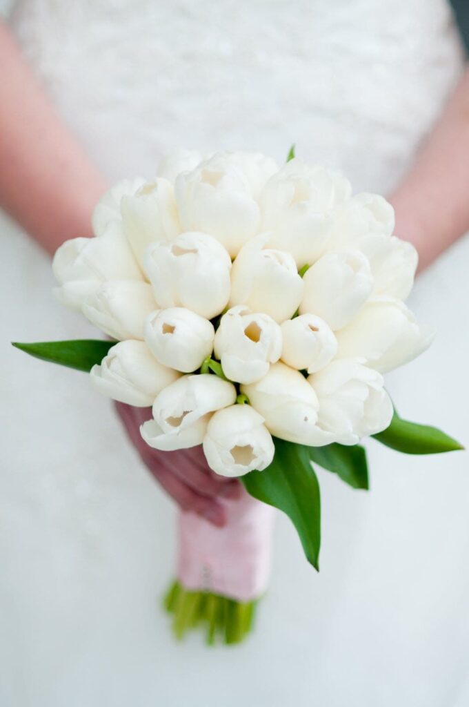 French Tulip Wedding Bouquet