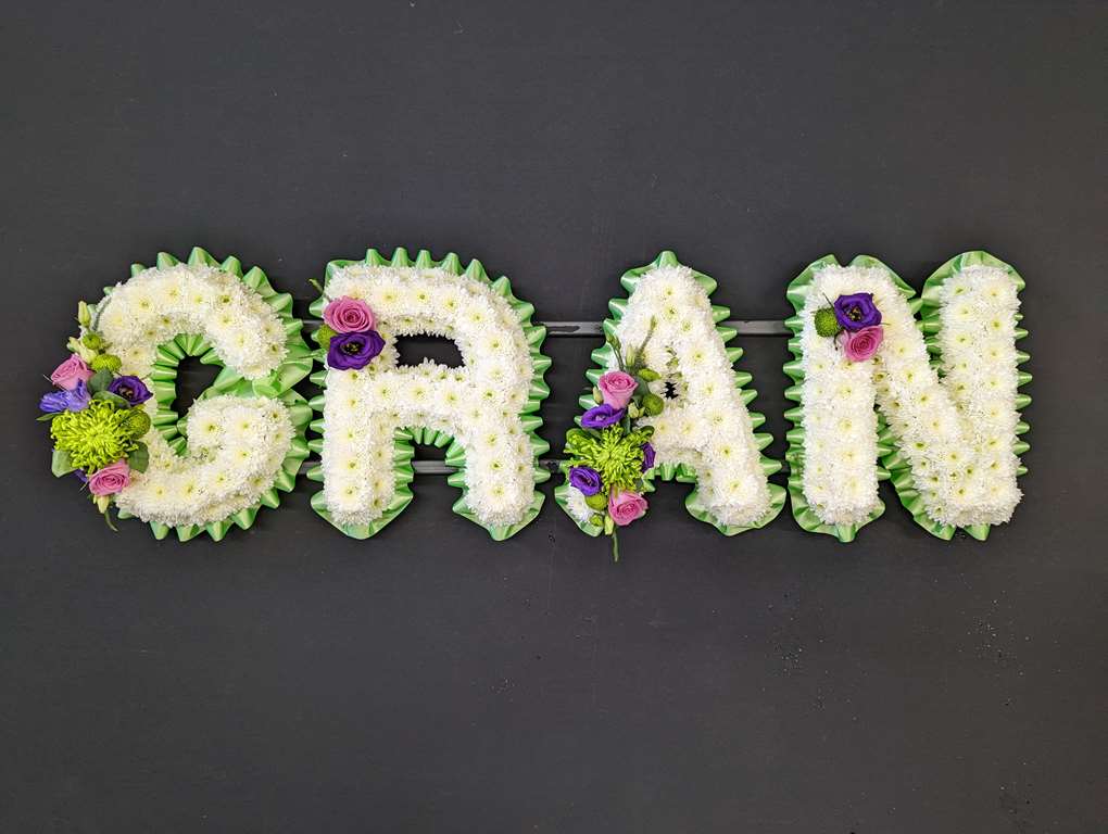 White Gran Funeral Letters