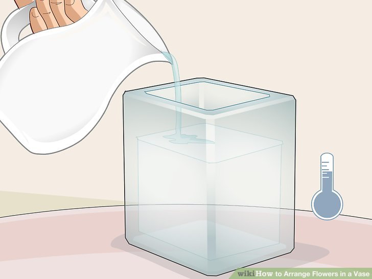 Adding Fresh Flower in a Vase