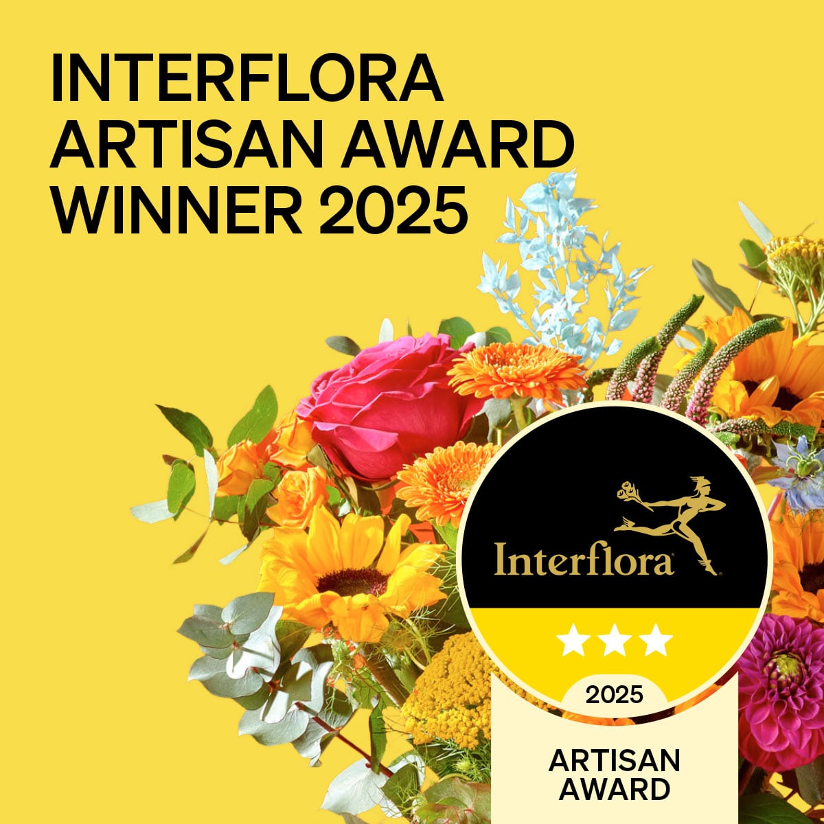 Celebrating Excellence: Our Interflora 3-Star Artisan Award Win