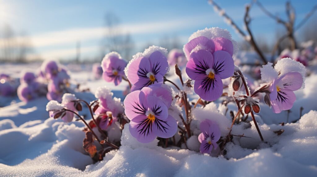 Winter Pansies for Winter Weddings