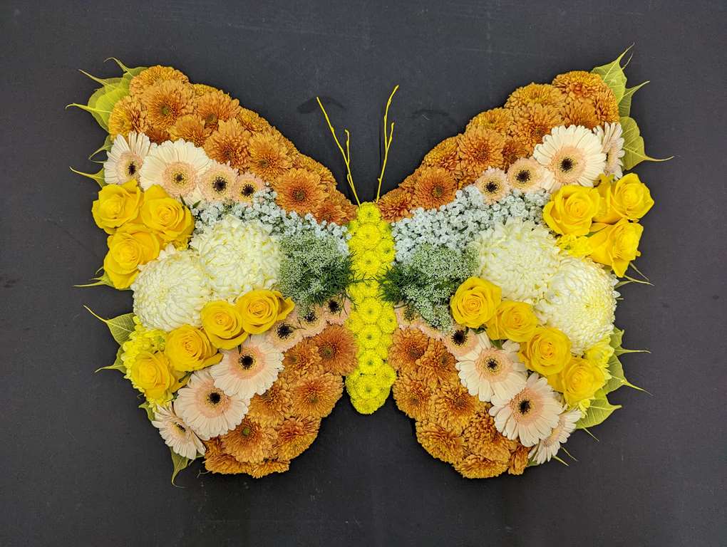 Butterfly Funeral Flower in Aberdeen