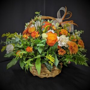Florists Aberdeen Orange Flower Basket