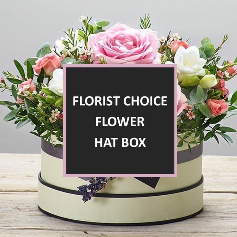 Flower Hat Box Anastasia Florists Aberdeen