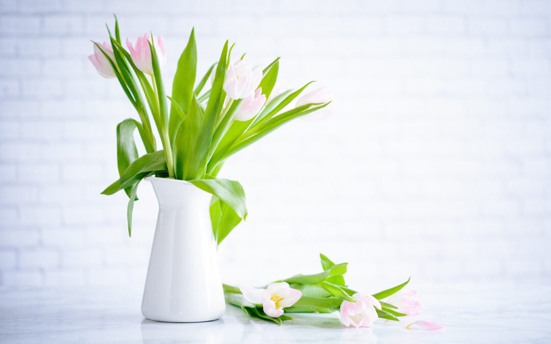 Flower in a White Vase