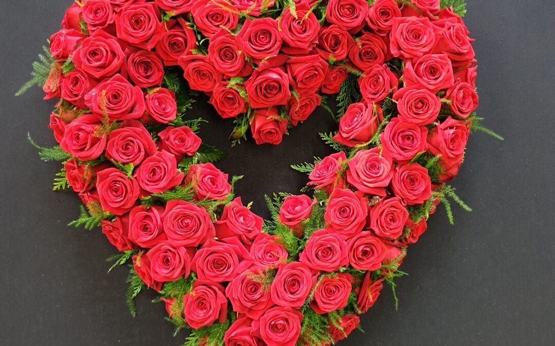 Funeral Flower Heart 11