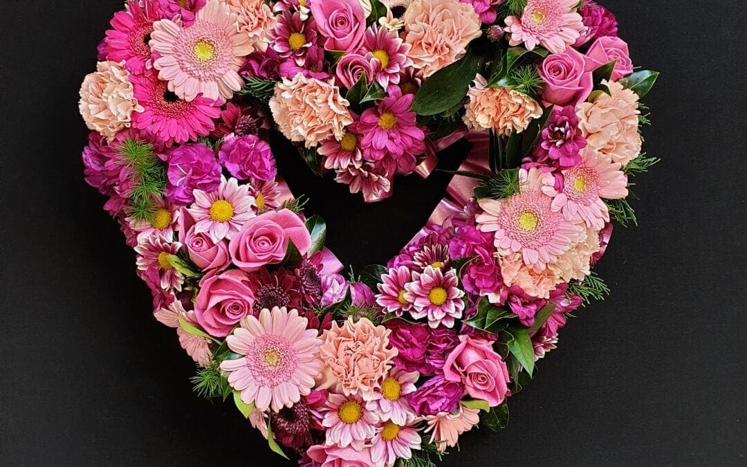 Funeral Flower Heart 16