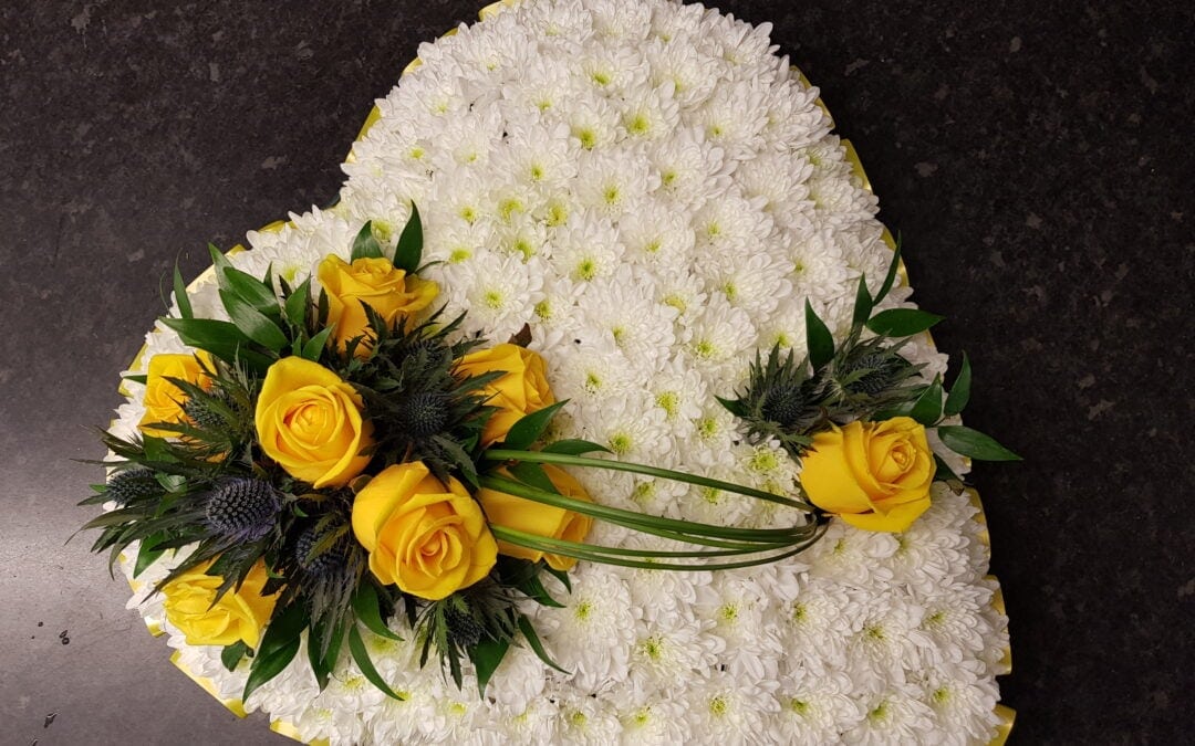 Funeral Flower Heart 23