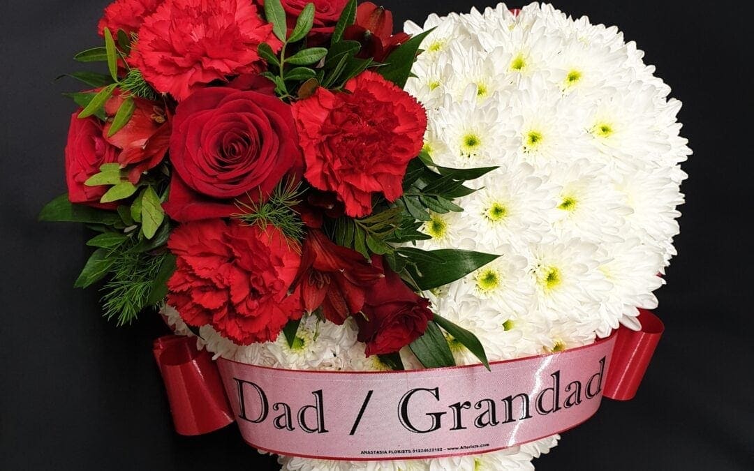 Funeral Flower Heart 30