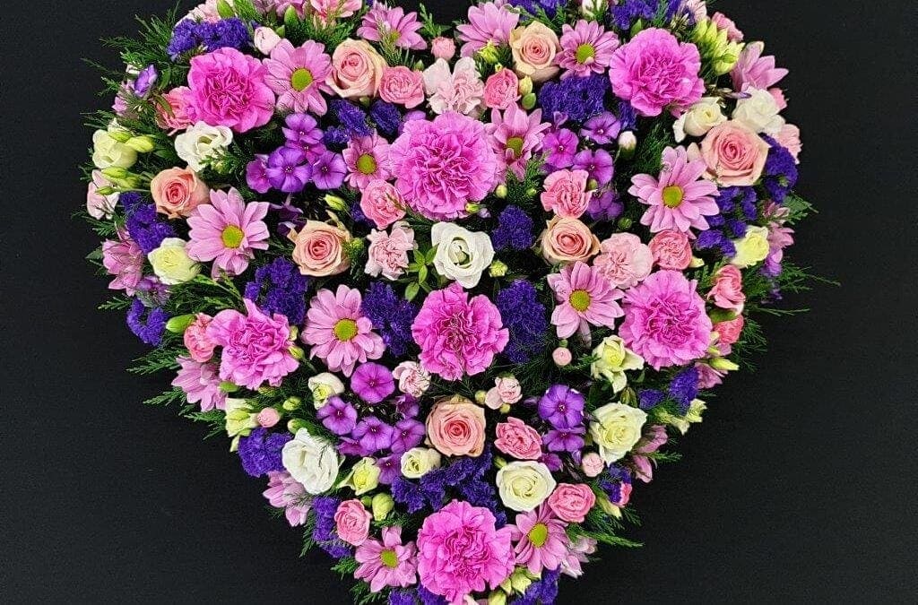 Funeral Flower Heart 9