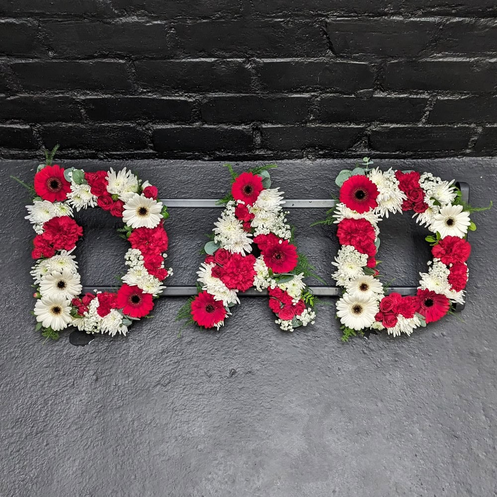 Letters 16 1 Aberdeen Funeral Florists | Funeral Flower DAD Letters