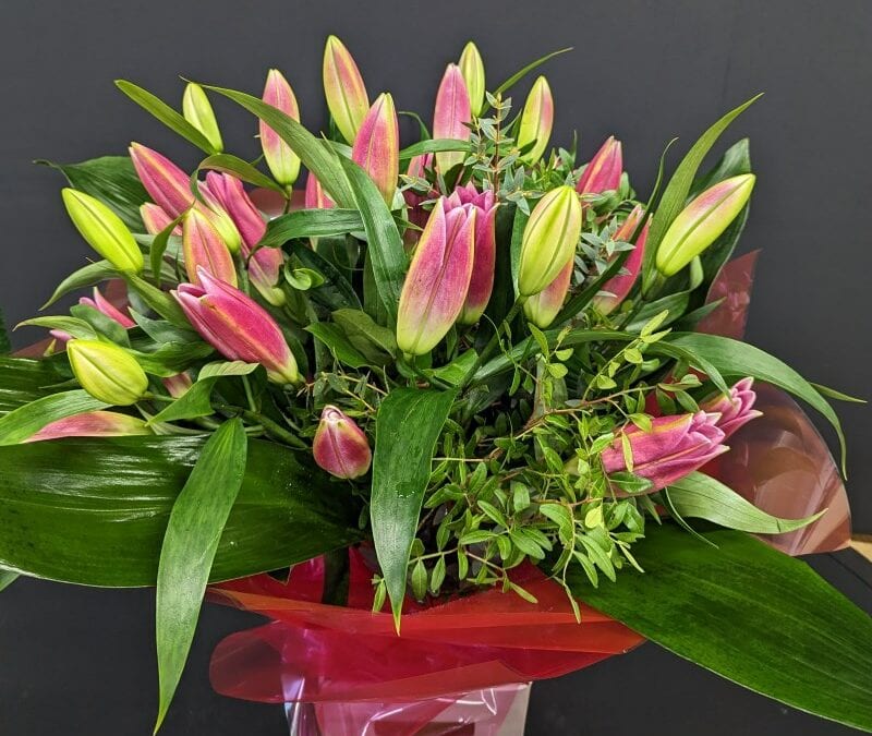 Pink Sapphire Flower Bouquet