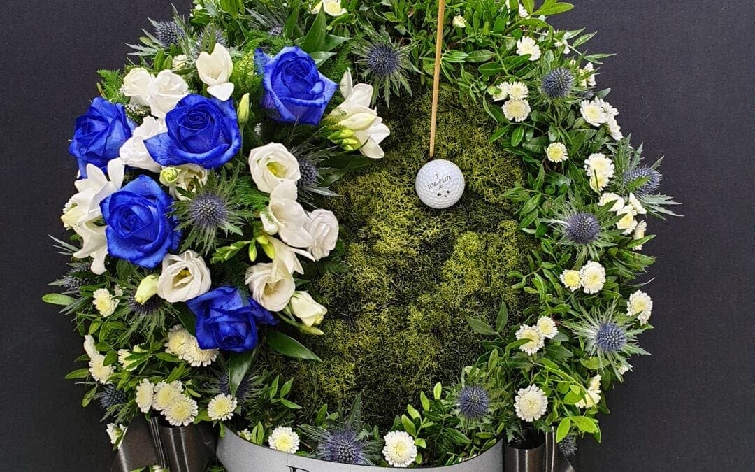 Funeral Golf Posy 24