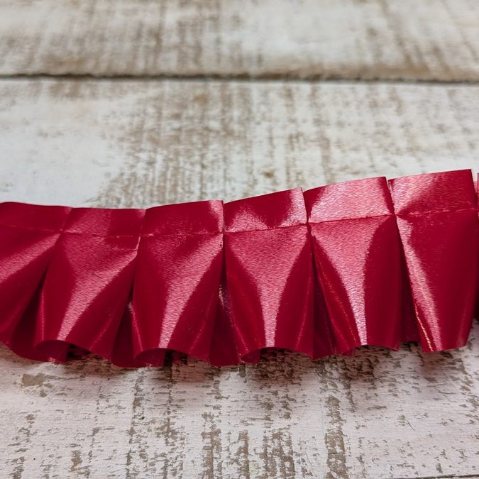 Red Pleated Ribbon 2 Red Pleated Ribbon | Florist Supplies