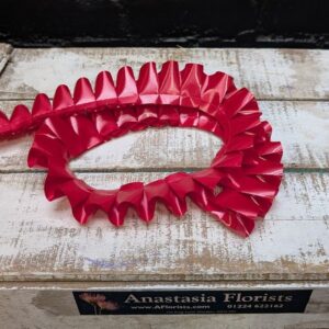Red Pleated Ribbon | Florist Supplies