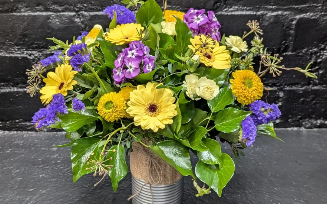 A Tin of Seasonal Flowers