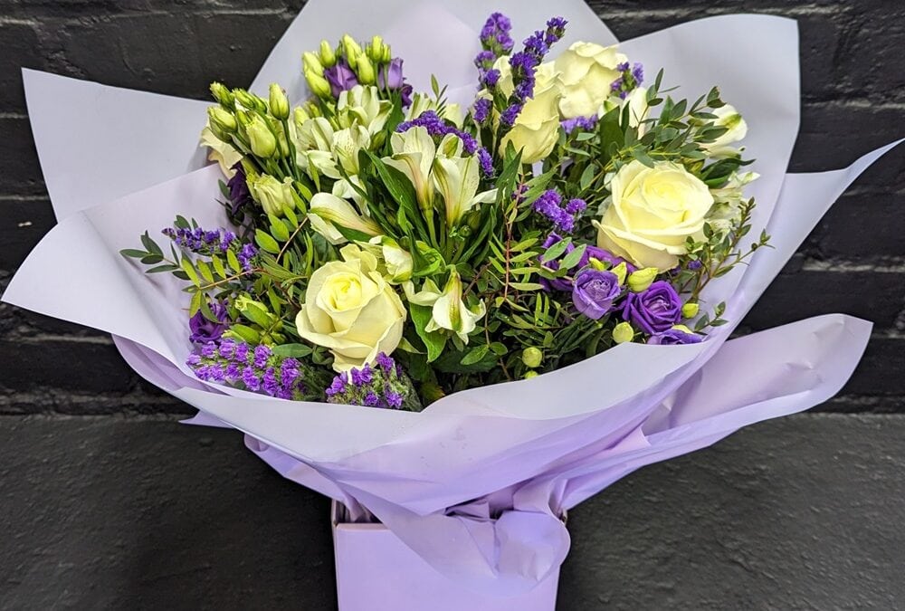White Rose Flower Bouquet