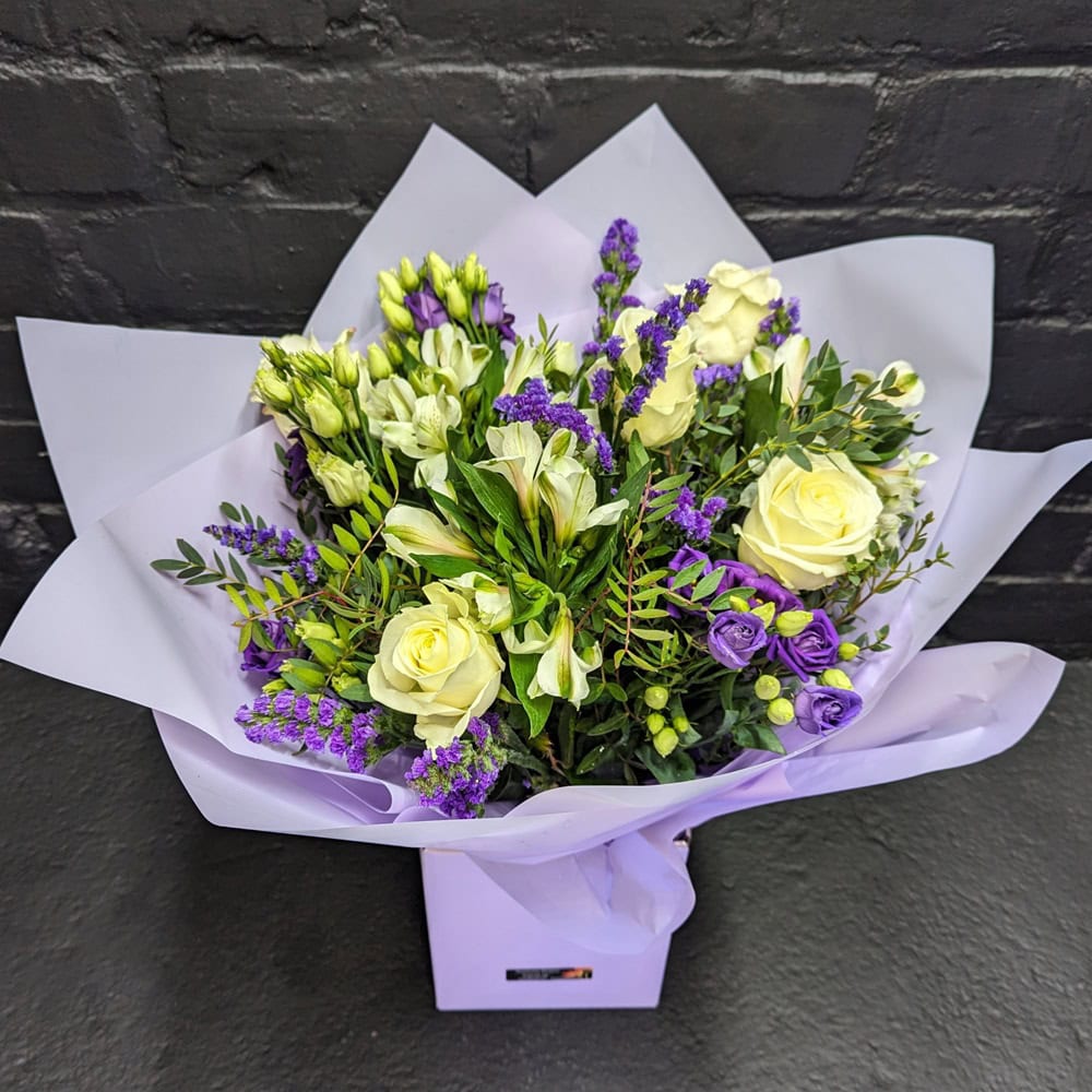 White Rose Flower Bouquet3 Aberdeen Florists Same Day Delivery