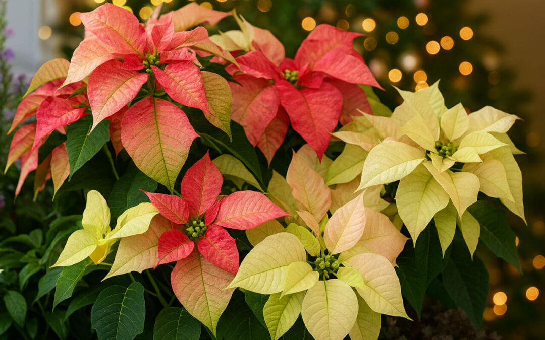 colourful poinsettia