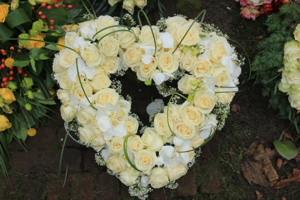 A personalized funeral wreath for sympathy